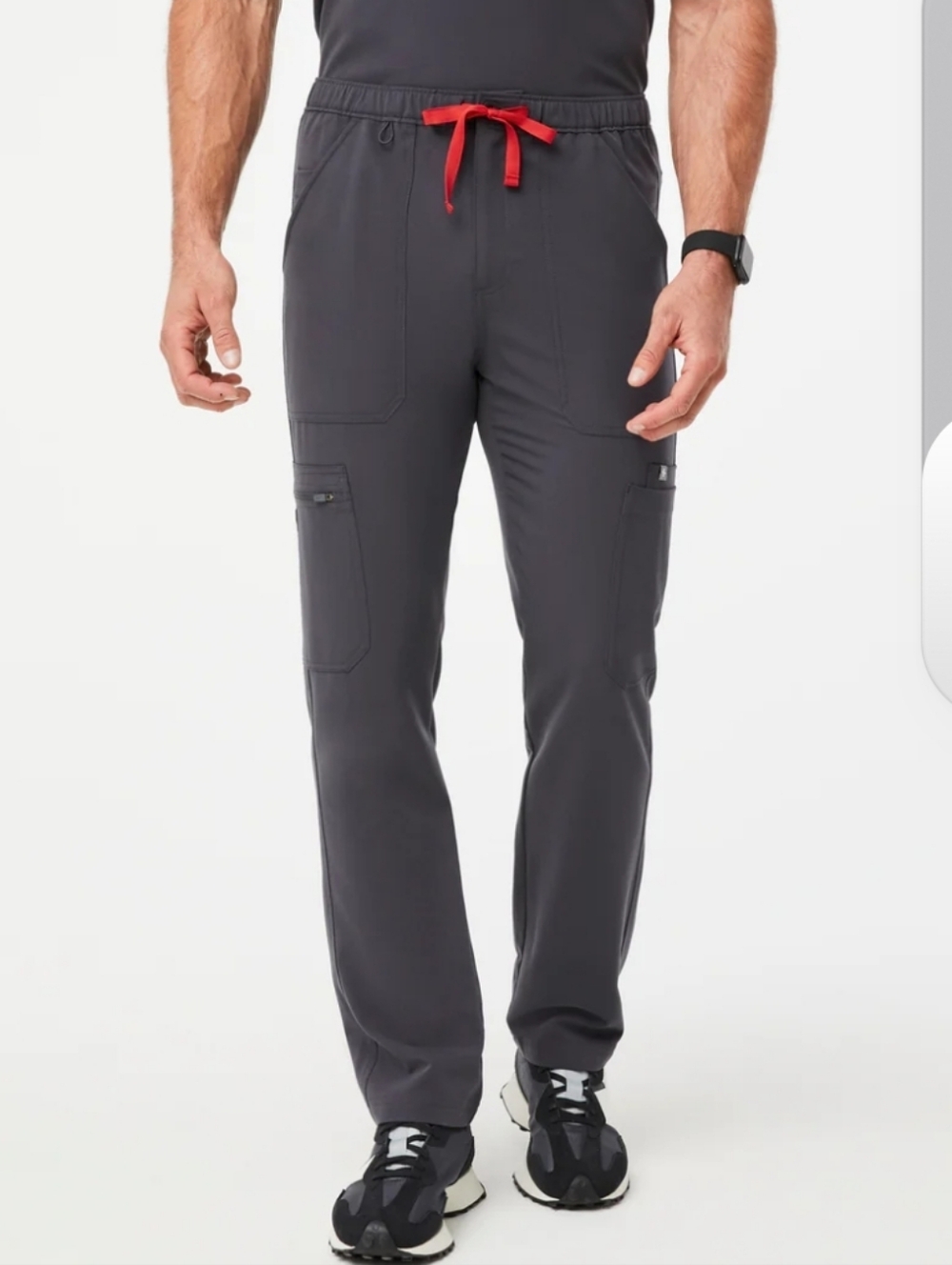 Figs Mens Cairo Cargo Scrub Pants, XL Short Charcoal, NWT Medical